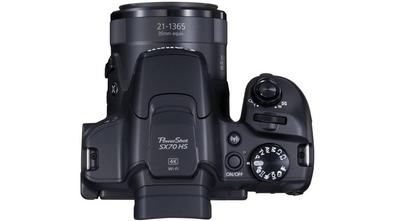 Top View Canon PowerShot SX70 HS
