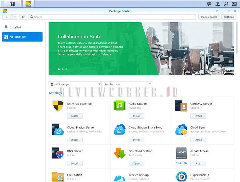 Synology Package Center