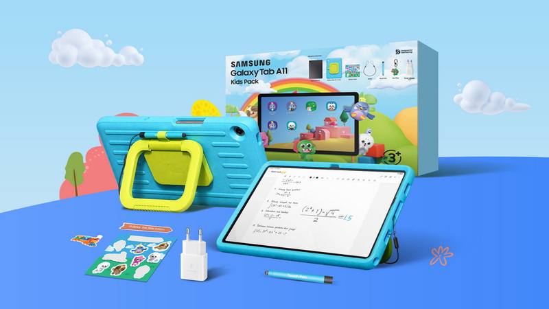 Samsung Galaxy Tab A11 Kids Pack Tablet Aman Dan Tangguh Untuk Belajar 